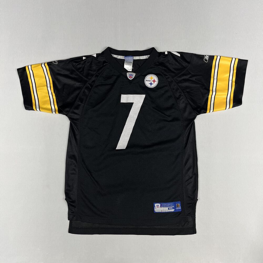 Pittsburgh Steelers Jersey Boys XL NFL Football Ben Roethlisberger 7 Reebok